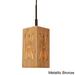 Woodbridge Lighting Light House Symmetry Bamboo Mini-Pendant in Natural/Bronze