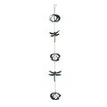 Things2Die4 Green Metal Dragonfly Wind Spinner Chain Garden Sculpture Home Decor