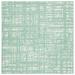 SAFAVIEH Outdoor CY8451-55721 Courtyard Green Blue / Ivory Rug