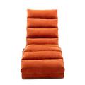 Gplesas Chaise Lounge Fashion Chair Furniture Standard Daybed Sturdy Modern Couches Upholstered Indoor Living Room Orange