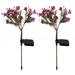 Solarera Solar Garden Lights Outdoor Decorative Solar Flowers Lights Solar Powered IP65 Waterproof Fiber Optic Solar Garden Stake Lights for Yard Patio Pathway 2 Pcs Christmas Decorations