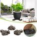 SPRING PARK 3Pcs/Set Pot Feet for Outdoor Planters Planter Risers for Pots Indoor Drainage Turtle/Cat Shape Planter Feet Planter Improve Airflow Drainage Decorative Feet for Planters