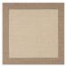 Couristan Recife Checkered Field Indoor / Outdoor Area Rug Natural- Cocoa 7 6 Square