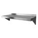 GSW WS-W1424 14 Deep Stainless Steel Commercial Wall Mount Shelf with Brackets 14 D x 24 W x 11 H NSF Approved.