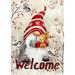 Toland Home Garden Winter Welcome Gnome Winter Flag Double Sided 28x40 Inch