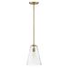 Hinkley Lighting - Vance - 1 Light Small Pendant-Heritage Brass Finish - Hinkley