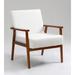 Merakii Mid-Century Modern Accent Chair - Teddy White