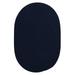 Colonial Mills Boca Raton Solid Oval Rugs 7x9 - Navy