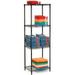 Nexel Black Epoxy 4 Tier Wire Shelving Starter Unit 30 W x 14 D x 86 H