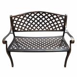 Oakland Living Arched Trellis Aluminum Garden Bench