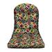 RSH DÃ©cor Outdoor Patio Single Tufted Adirondack Chair Seat Cushion Fiesta Floral Desert Flower