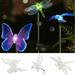 Zhaomeidaxi Solar Stake Light Solar Powered Decorative Landscape Lighting Hummingbird Butterfly Dragonfly for Outdoor Path Yard Lawn Christmas