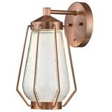 Westinghouse Lighting Corina One-Light Dimmable LED Outdoor Wall Fixture Washed Copper Copper Brushed