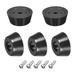 Uxcell 20mm W x 8mm H Rubber Bumper Feet Stainless Steel Screws and Washer 20 Pack