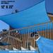 Sunshades Depot 12 x 22 Sun Shade Sail Rectangle Permeable Canopy Blue Custom Size Available Commercial Standard