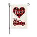 Fuwaxung Valentines Day Garden Flag Double Sided Valentine s Day Flag Love Combination Valentine Garden Flag 12 x 18 Inch Valentine House Flags for Valentine s Day Decoration L