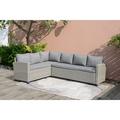 Amazonia San Galo Patio 2-Piece Conversation Set Durable Wicker Ideal for Indoors and Outdoors