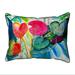 Betsy Drake HJ1130 16 x 20 in. Cyclamen Plant Indoor & Outdoor Pillow Large