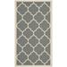 Safavieh Courtyard Alyssa Geometric Indoor/Outdoor Area Rug 2 7 x 5 Anthracite/Beige