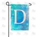 America Forever Winter Monogram Letter D Garden Flag Vertical Double Sided 12.5 x 18 inches Blue Snowflake Winter Holiday Seasonal Flags for Outdoor Yard Porch Decoration Snowfall Garden Flag