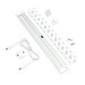 EShine White Finish 12 inch LED - with IR sensor - Dimmable Under Cabinet Lighting Panel Bar with Accessories (No Power Supply Included) Warm White (3000K)