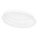 Pulp Tek Oval Clear Plastic Dome Lid - Fits 26 oz Bagasse Salad Plate - 100 count box