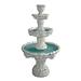 Medici Lion Four-Tier Fountain: Antique Stone Sculpture by Xoticbrands - Veronese Size (Large)