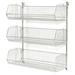 Nexel Industries WMB24209 Chrome Basket Shelving Unit with 9 in. Adjustable Wire Baskets - 48 x 20 x 34 in.