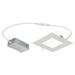 Westinghouse 5193000 Led Canless Recessed Fixture 7 Square Recessed Trim - White