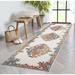 Well Woven Neveh Ivory Floral Indoor/Outdoor High-Low Pile Runner 2 7 x 9 10
