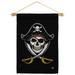 Pirates Garden Flag Set Pirate 13 X18.5 Double-Sided Yard Banner