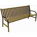 Witt Industries M6-BCH-BN Oakley 72 in. Steel Bench - Brown