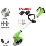Electric Weed Trimmer 24V Cordless Eater Grass Trimmer with Battery Cordless Edger Trimmer Height Adjustable Green