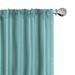 Ambesonne Aqua Curtains Ocean Inspired Blue Lines Pair of 28 x95 Turquoise Pale Blue