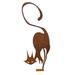 Jpgif Metal Cat Fence Topper Decor Metal Cat Silhouette Metal Fence Art Decor Cat Garden Statues Cat Decorative Garden Stakes For Yard Garden Lawn Outdoor Decorations