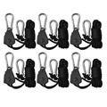 6pcs Adjustable Yoyo Hanger Heavy Duty Rope Ratchet for Indoor Grow Tent 150lbs