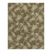 Reyn Spooner Kona Coast Aloha Welcome Tropical Floral Brown Beige Flatweave Indoor/Outdoor Area Rug 9x13