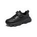 Eloshman Kids Walking Shoes Boys Grils Sport Tennis Running Athletic Fashion Sneakers Black 4.5Y
