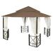 Garden Winds Replacement Canopy Top Cover for the 12 x 12 Harbor Gazebo - Nutmeg