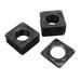 12 Pack Black Turntable Bearings 4 Inch Square Rotating Plate 300 Lbs 5/16 Inch Thick Swivel Plate for DIY Lazy