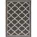 SAFAVIEH Indoor Outdoor BMU810Z Bermuda Charcoal / Ivory Rug