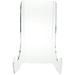 Plymor Clear Acrylic Flat Back Easel With Shallow Support Ledges 15 H x 10.25 W x 8.75 D