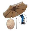 10FT Outdoor Garden Table Umbrella Patio Umbrella Market Umbrella with Push Button Tilt for Garden Deck Backyard and Pool