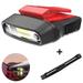 1 pcs Rechargeable Motion Sensor Cap Visor Light - COB LED Clip on Hat Light - Headlamp Flashlight with Red Light for Fishing Running Camping Reading