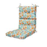 Outdoor Seat/Back Chair Cushion High Back Patio Chair Cushions Patio Chair Cushion for Indoor Outdoor Home Triangle Pattern