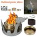 Mini Alcohol Burner Ultralight Portable Aluminium Mini Copper Spirit Stove Camping Stove Alcohol Stove for Outdoor Camping Hiking Backpacking BBQ Cooking Picnic