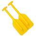 NUOLUX Clispeed 2pcs Telescopic Paddles Floating Surfing Paddles Canoe Kayak Paddles Aluminum Alloy Shaft Paddles for Kids Adults (Yellow)