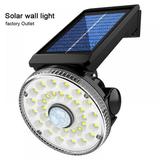 Solar Spotlights Outdoor 32 LED Solar Flood Light Motion Sensor Security Spot Wall Street Yard Lamp Security Lighting for Patio Deck Yard Garden Driveway