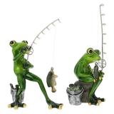 Statue Resin Frogs Garden Figurine Decor Ornament Figurines Animal Yoga Miniature Yard Incense Crafts Sculpture