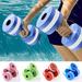 Happy Date 1/2PCS Water Dumbbells Aquatic Exercise Dumbells Water Aerobics Workouts Foam Barbells Hand Bars Pool Resistance for Men Women Kids Weight Loss Water Sports Fitness Tool